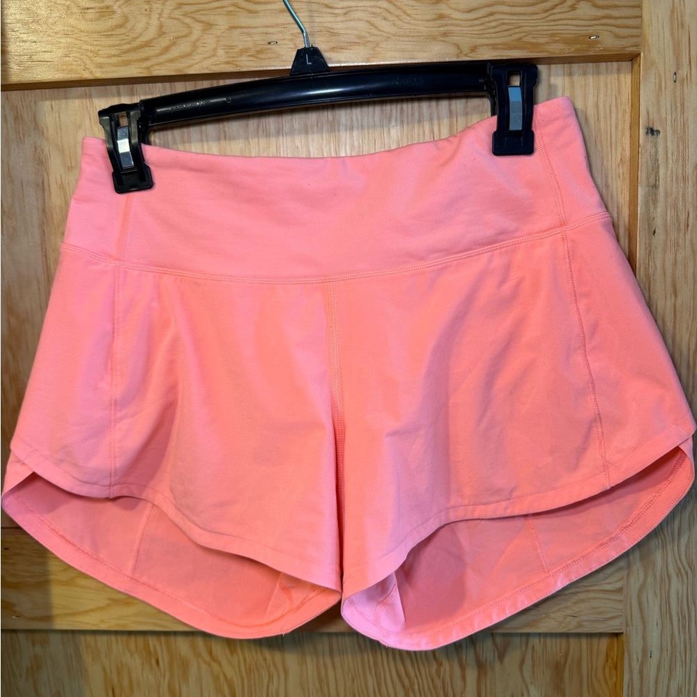 Lululemon Speed Up Shorts inseam 4 pink